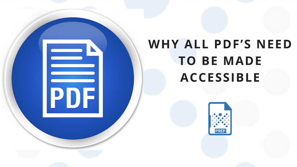 Why all PDFs need to be accessible