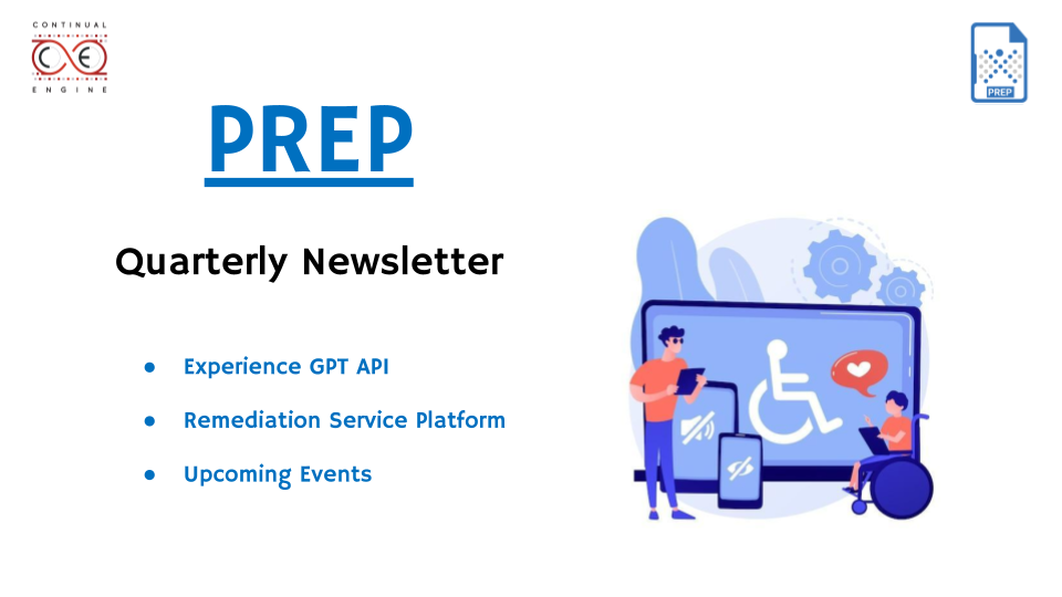 Banner of PREP Quarterly Newsletter - October